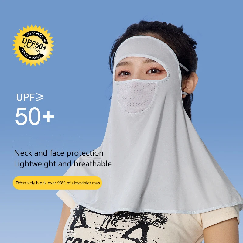 

Наружный солнцезащитный нагрудник для гольфа с защитой от солнца из ледяного шелка Мужская женская маска с воротником для рыбалки для верховой езды с защитой от УФ-лучей на лето