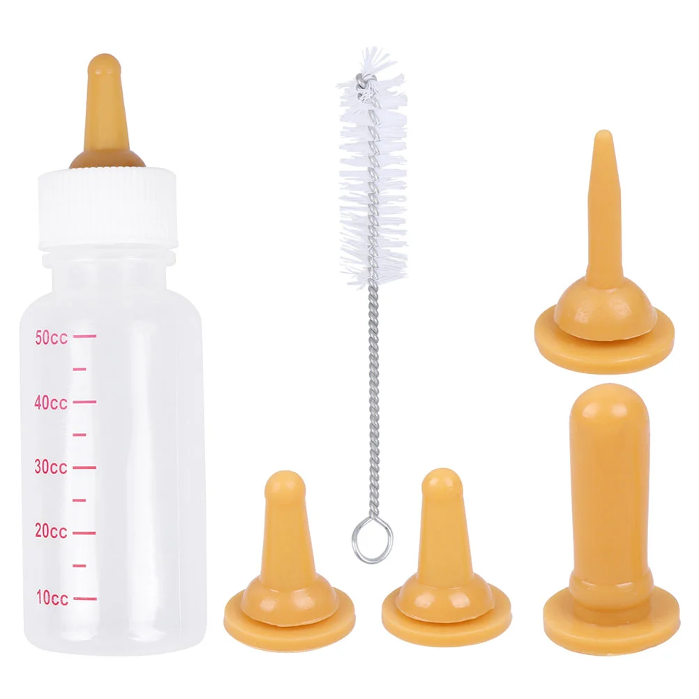 

Small Feeding Bottle Kitten Nursing Bottle Can Squeeze Replacement Brush for Kitten Puppy Small Animals Feeding Tool