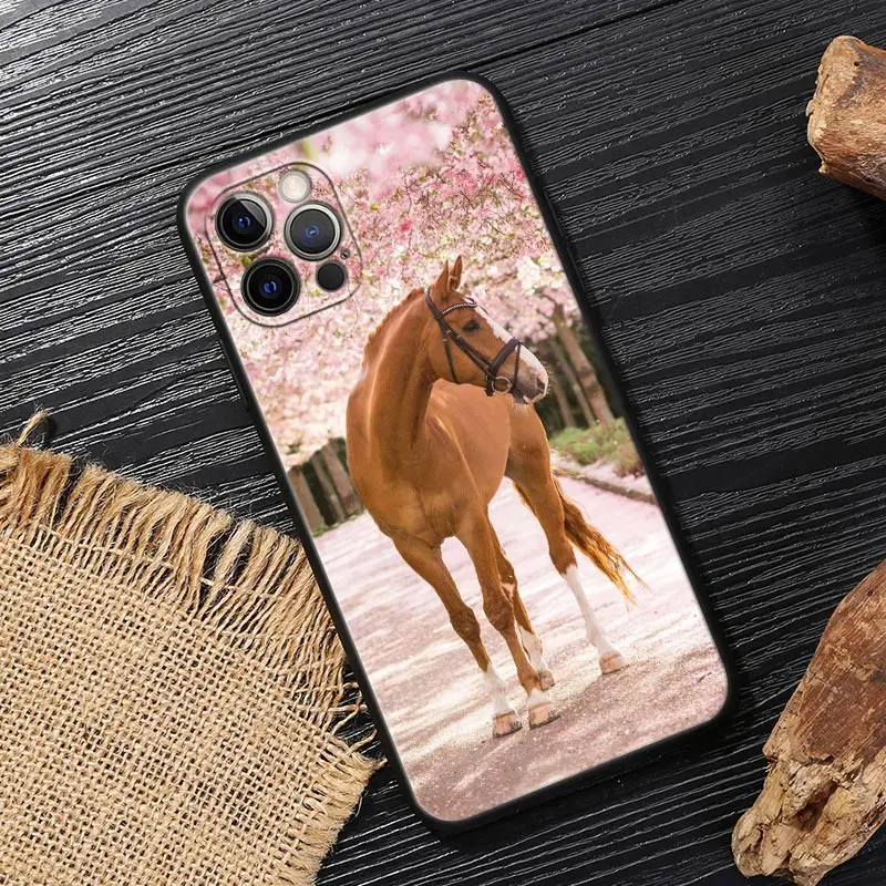 Galloping Horse Design Soft Phone Case Cover