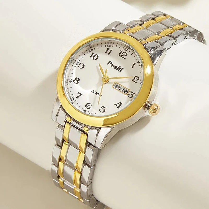 Luxury Women Watch Light-luxury Ladies Fashion Quartz Watch Stainless Steel Business Female Clock Leisure Bracelet Wristwatch