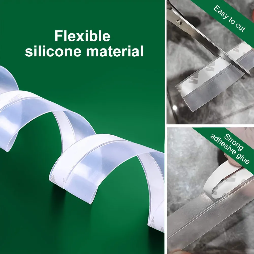 5 M 25mm Transparent Bande adhésive pour joint de porte de 5M