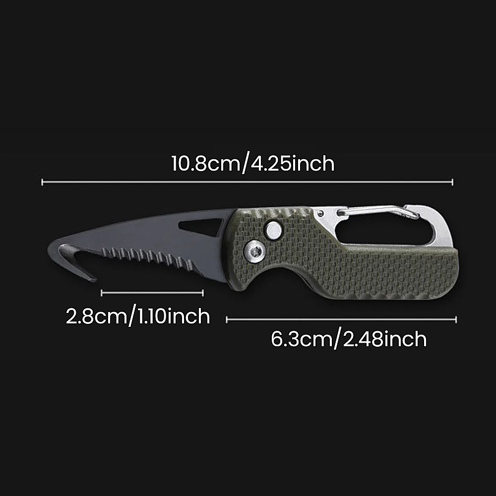 Portable Multifunctional Courier Package Knife Keychain Serrated Hook Portable Unboxing Emergency Survival Tool Opener parcel knife multifunctional folding knife