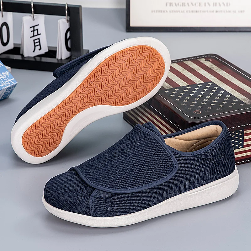 Anti-slip Diabetic Shoes Swollen Feet Men Women Wide Shoes For Special Fat Foot Hallux Valgus Bunion Medical Rehabilitation 5