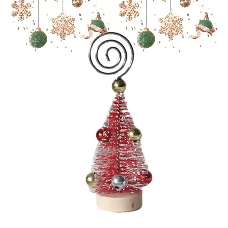

Tree Shaped Picture Holder Multi-Purpose Mini Christmas Tree To Clip Photos Seasonal Decors For Coffee Table Dining Table
