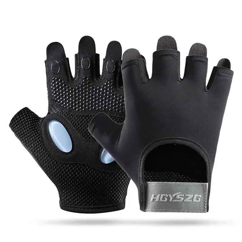 1 Pair Gym Body Building Training Fitness Gloves Sports Weight Lifting Exercise Slip-Resistant Gloves for Women Men Yoga Gloves 4