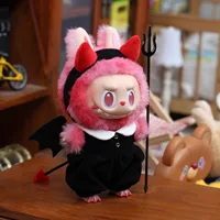 labubu costume cosplay little devil costume 3pcs funny costume (no dolls) 1