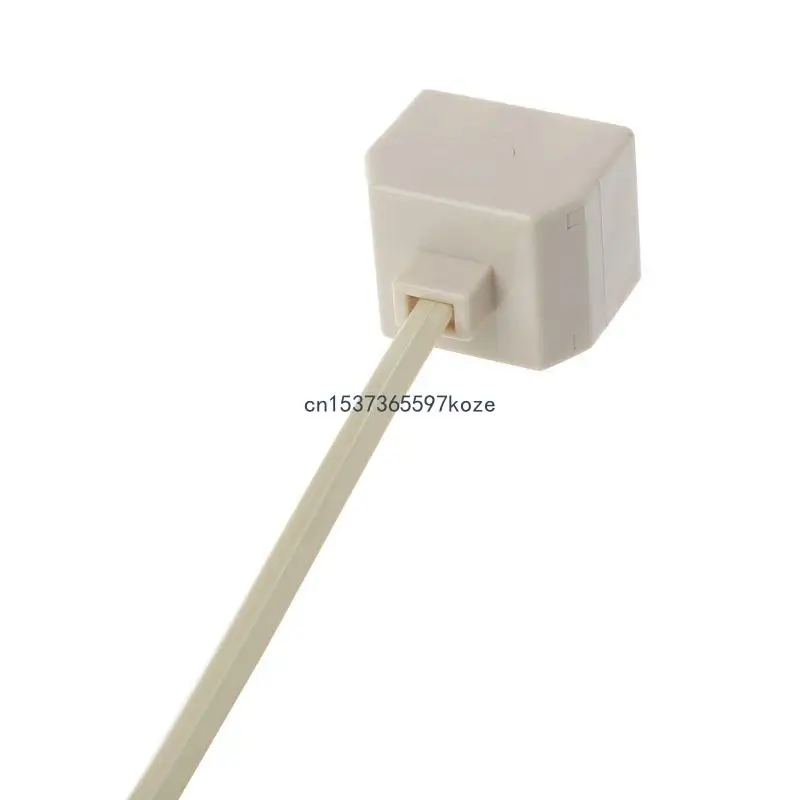 

6P4C Rj11 Male to 2 Female Splitter Adapter RJ11 to RJ11 Separator for Phone