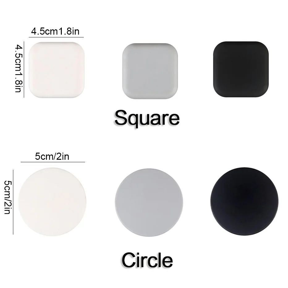 Circle Square Silicone Self Adhesive Door Stopper Wall Protector Handle Bumper Guard Furniture Anti-crash Pad door stopper silicone door stopper door stopper bumpers silicone rubber bumpers silicone door sticker