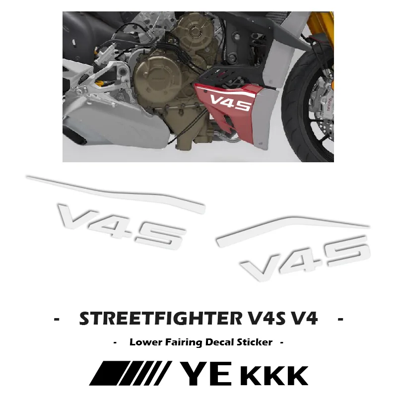 Per Ducati Streetfighter V4 V4S Sp2 V2 Nuovo Adesivo Per Carenatura Inferiore Shell Lines V4 V4S Sp2 V2