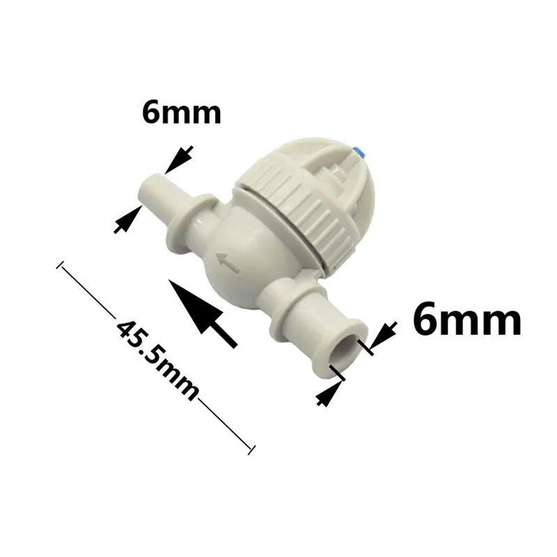 Anti-Tropf-Sprühventil, Innenloch 6 mm, Außendurchmesser 6 mm, Bewässerungswasserventil für Gewächshaus-Hängesprinkler, 100 Stück – Detail 2