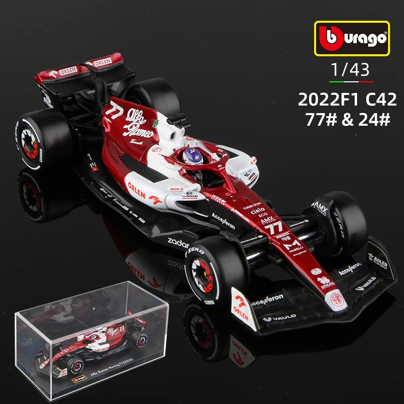 Bburago 1:43 Alfa Romeo F1 Team Orlen C42 #77 Bottas 2022 Racing
