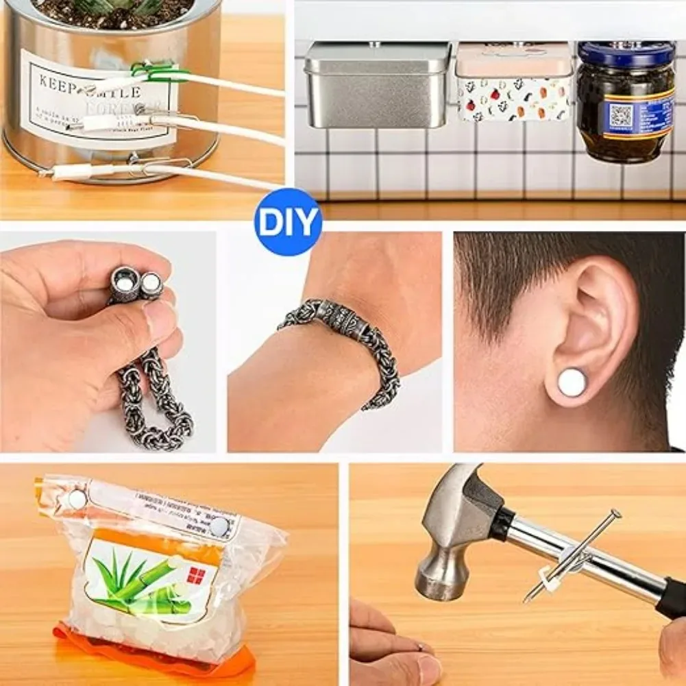 Ultra-Strong Neodymium Magnet - Premium Permanent Magnet for Refrigerator, Various Sizes