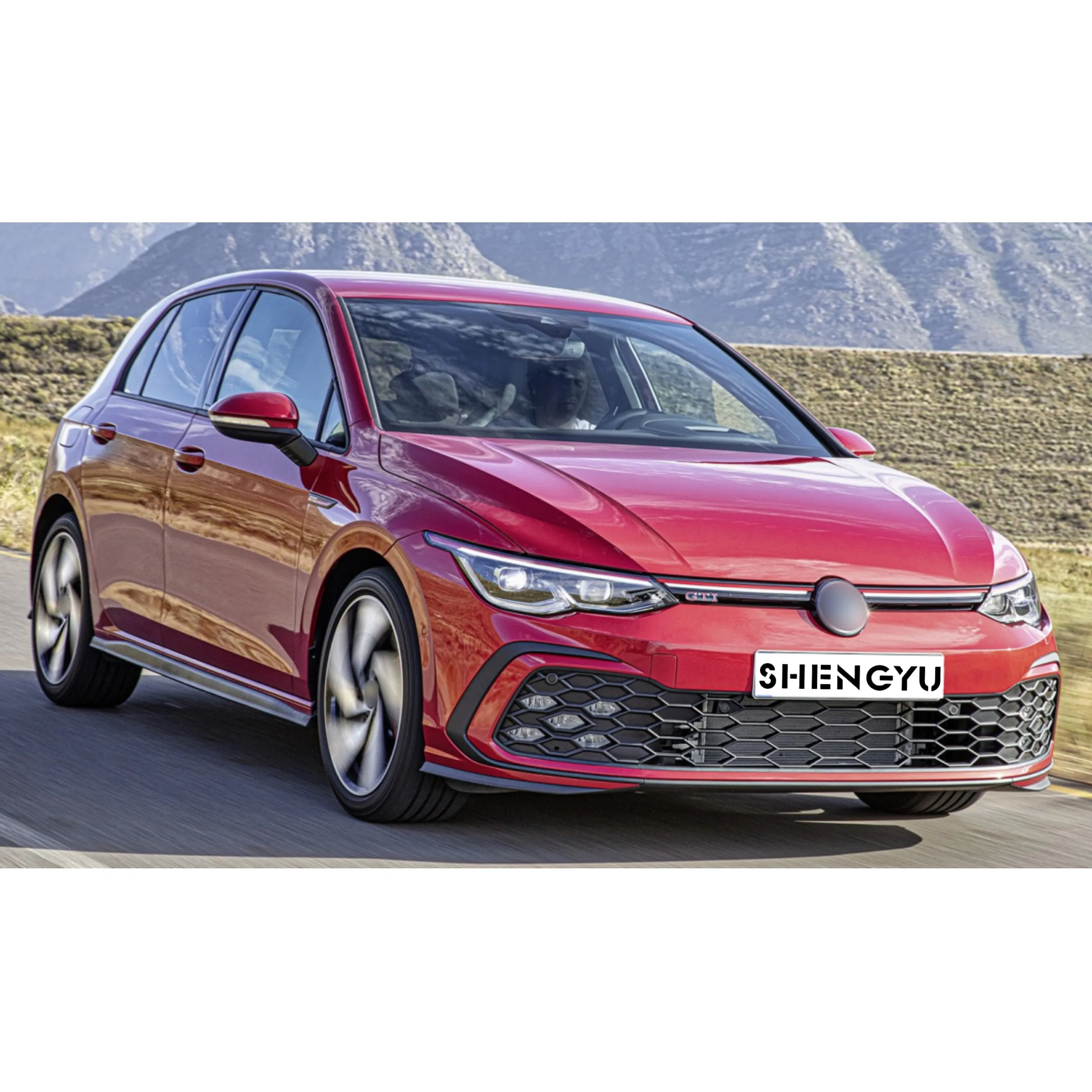 Auto Body System for Volkswagen Golf 8 GTI Model Include Front and Rear Bumper Assembly with Side Skirts Rear Diffuser Fog Lamps