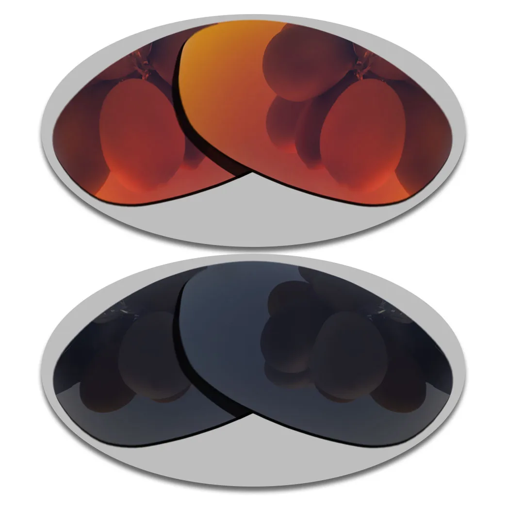 

Fire Red&Grey Black Lenses Replacement For-Costa Del Mar Brine BR11 Polarized Sunglasses