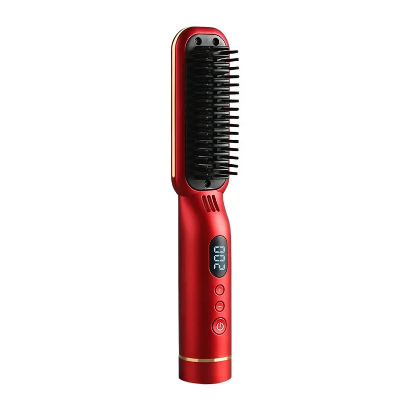 New USB Charging Wireless Direct Send Comb Not Harmful To Hair Heat Comb Multi-Function Negative Ion Curling Straight Two-U