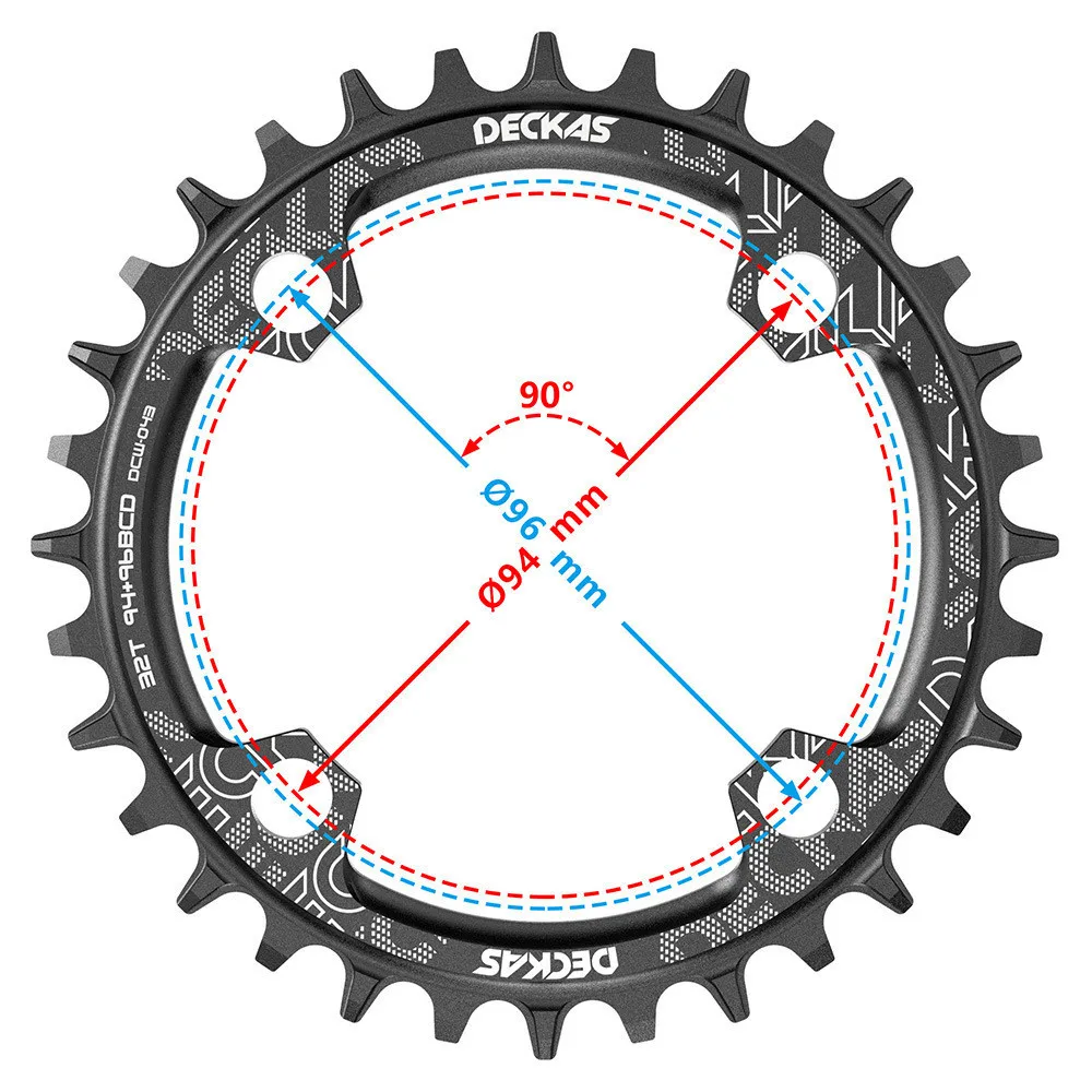 Deckas 94 + 96BCD Bicycle Chainwheel 32T 34T 36T 38T Round/Oval Chainring Mountain Bicycle Crown for M4000 M4050 GXs NX X1 Crank bike chainring bicycle parts