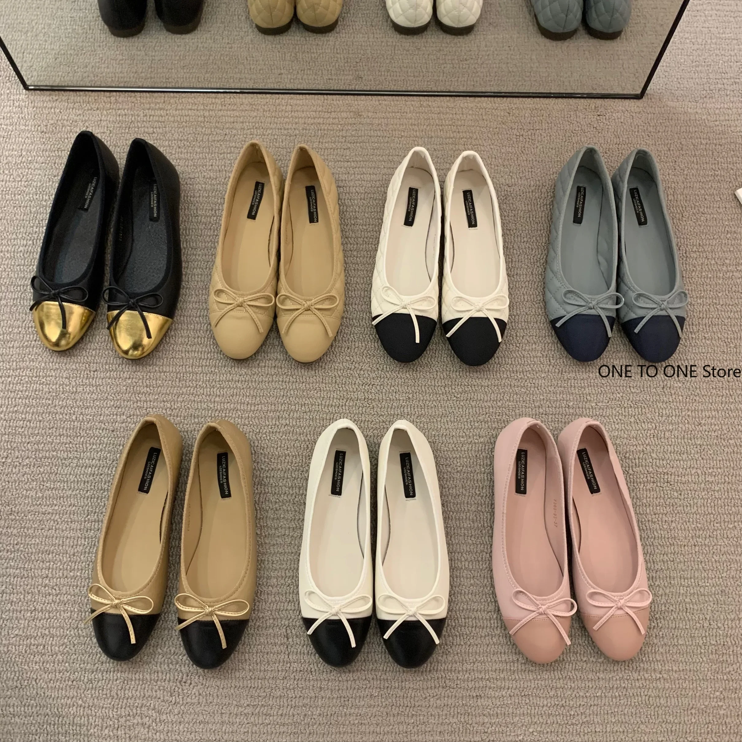 

New Women Brand Ballet Shoes Fashion Bow In Autumn 2024 Pregnant Women's Flats Casual Women's Dress Shoes Mujer