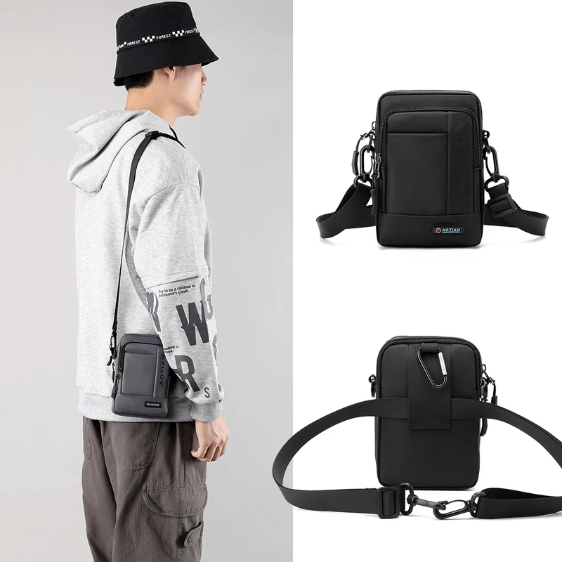 Multi-functional Small Man Crossbody Bag design Men's Shoulder Bag