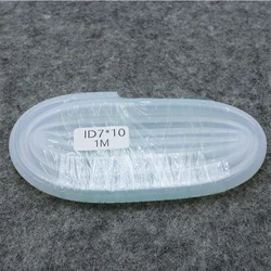Premium Food Grade Flexible Silicone Rubber Tube - Clear, Transparent, Nontoxic, and Durable - 1 Meter (ID 7mm x OD 10mm)