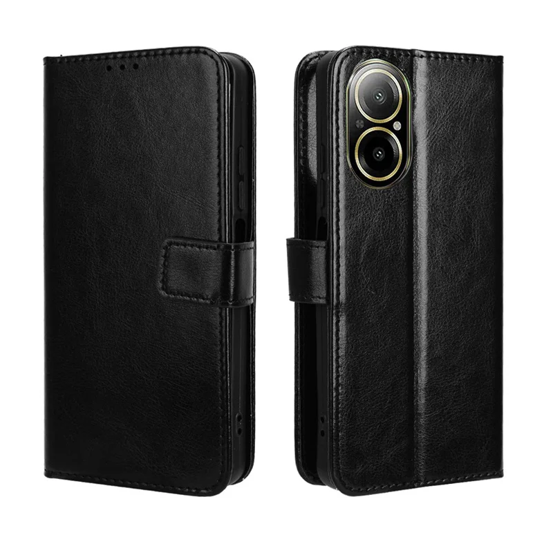 

Fit in OPPO Realme C67 4G Luxury Crazy Horse Leather Case Skin PU Suitable for OPPO Realme C67 Phone Case