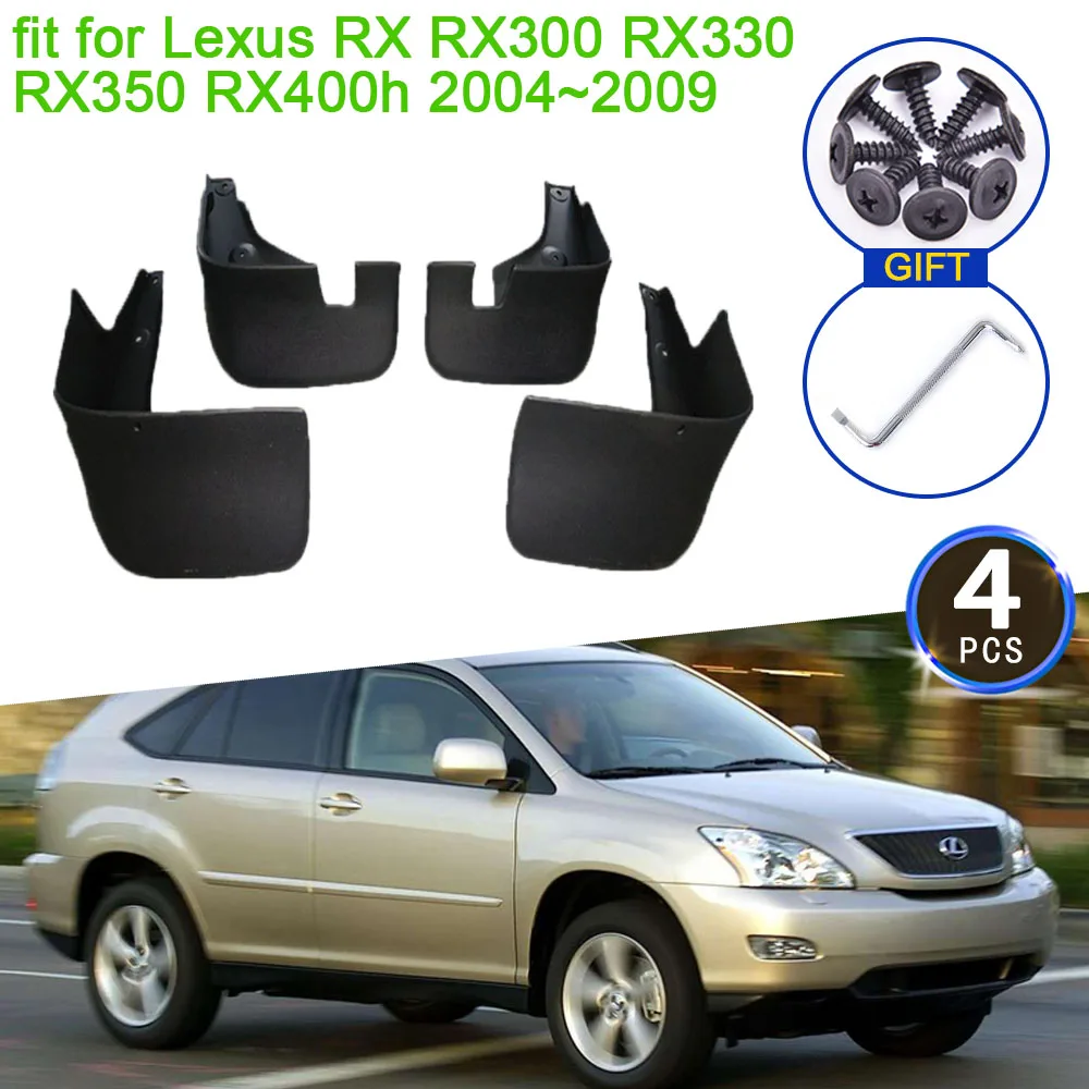 

For Lexus RX RX300 RX330 RX350 RX400h 2004 2005 2006 2007 2008 2009 Mudflap Mudguard Splash Front Rear Wheel Fenders Accessories