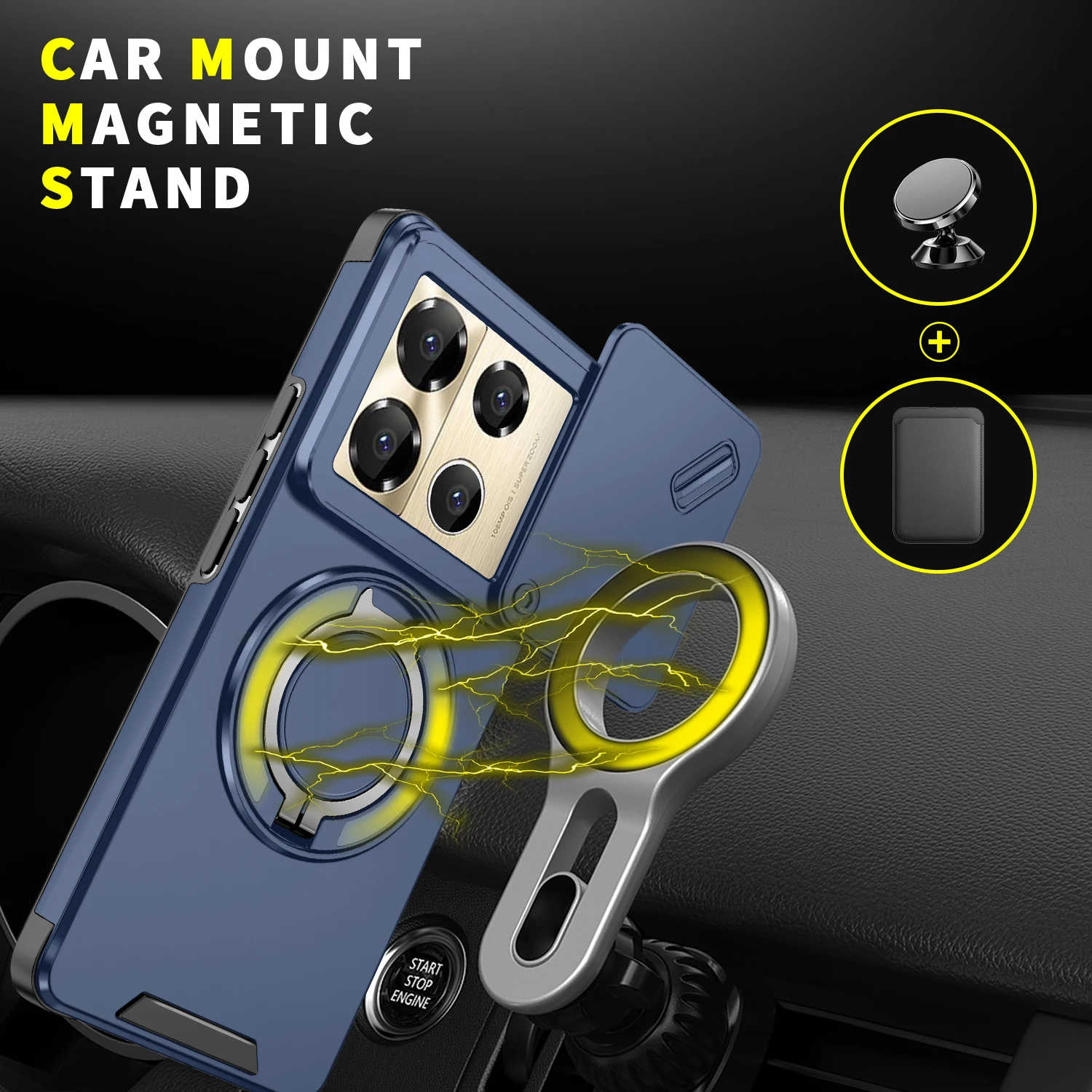 Rugged Shockproof Kickstand Protective Case