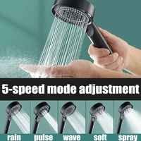 5 Modes Shower Head Adjustable High Pressure Water Saving Handheld Shower Head Rainfall Massage Spa Showers Bathroom Accessories 2
