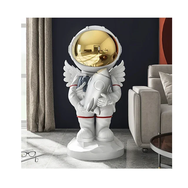

Wholesale Cartoon Modern Creative Decoration Astronaut Figurines Resin Crafts Astronaut Statue Sculpture