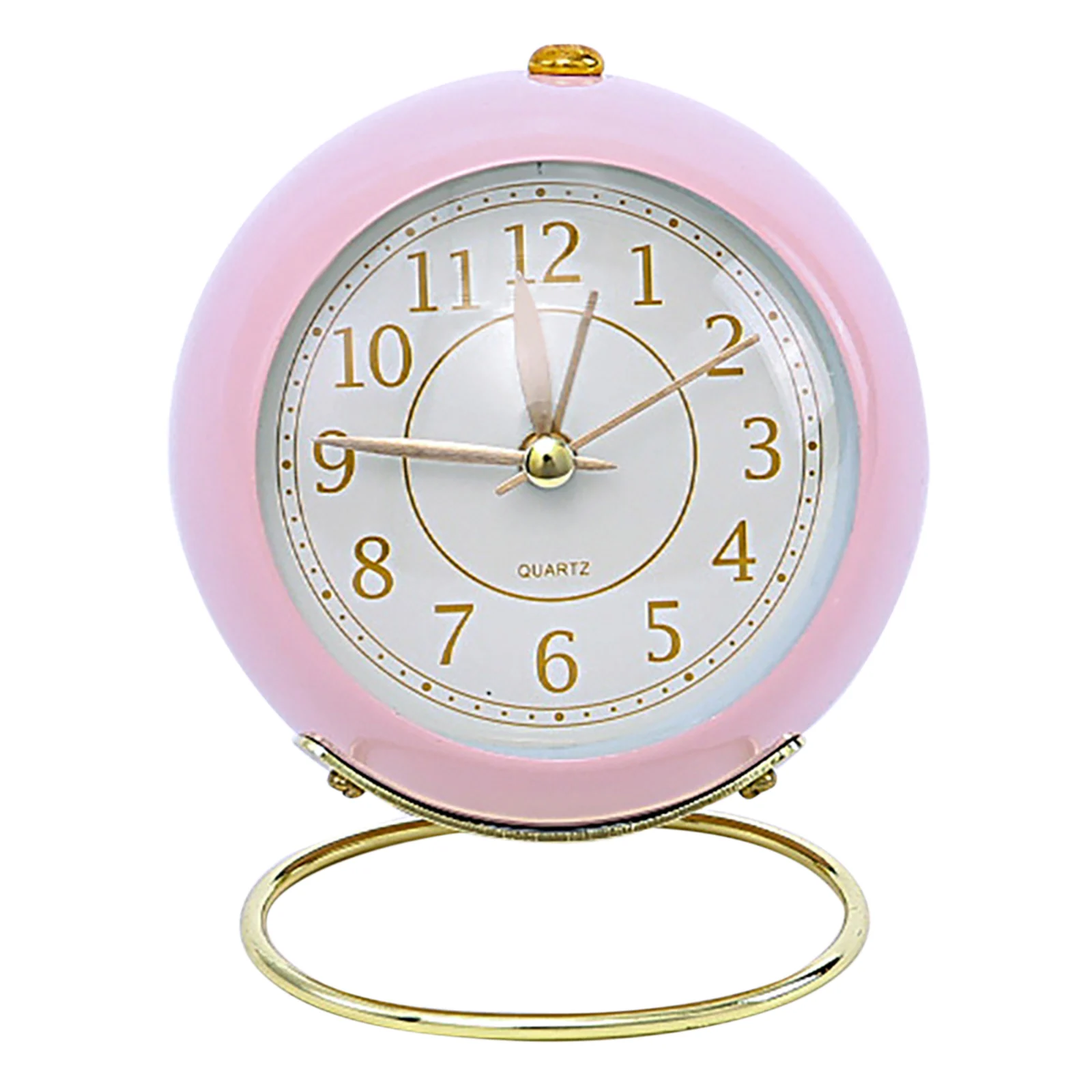 Analog Kids Alarm Clock, Silent No Tick Alarm Clock, Mini Quartz