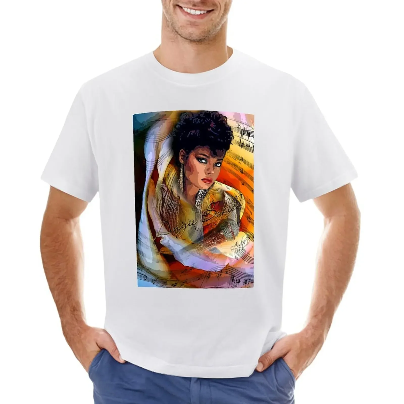 

Angie Bofill Flower Child D-1 Poster T-shirt vintage boys whites oversized t shirts for men