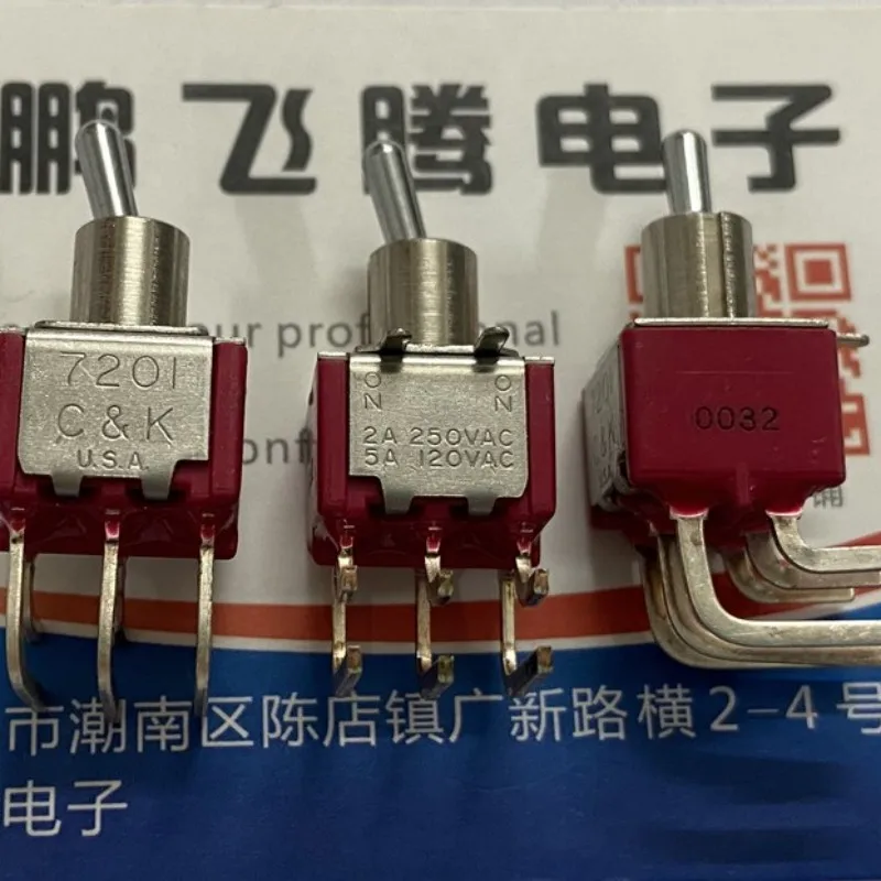 1 Pz Francia Importato Muslimbent Foot 6-Foot 2-Gear Interruttore A Levetta Orizzontale Bilanciere Interruttore Di Alimentazione 2A 250V 5A 120Vac.