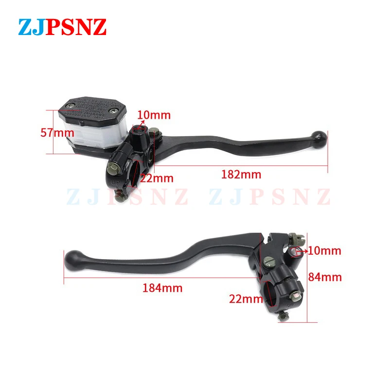 Motorcycle Brake Pump Assembly Motorcycles Brake Pump Assembly GN125 GS125 GS125 HJ125 Front Right Brake Clutch Levers Master Cylinder Rear Disc System