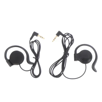 Auricolare singolo lato da 3.5mm auricolare One Ear cuffie per Wireless Tour Guide System ricevitore Laptop MP3/4 Tablet PC Skype
