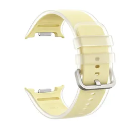 Translucent Silicone Waterproof Bracelet for Watches - Unisex Strap (Yellow)