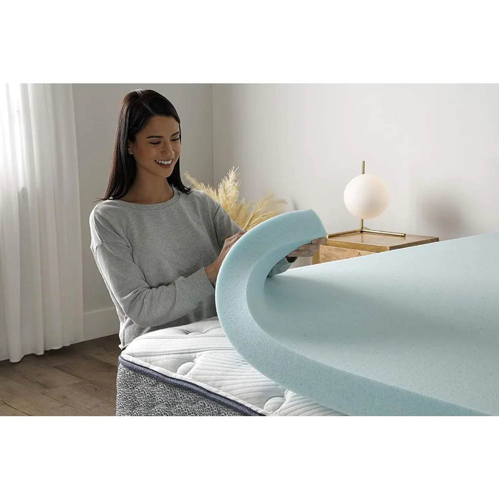 Pressure-Relieving Memory Foam Mattress Topper