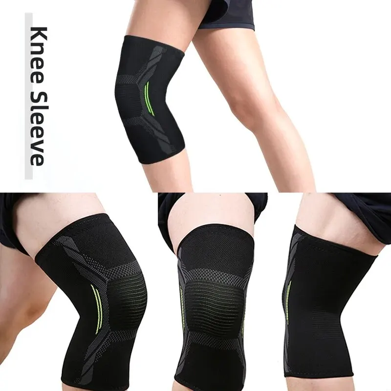 Single Knitted Nylon Sports Knee Pad Riding Running Basketball Skipping Rope Protective Gear