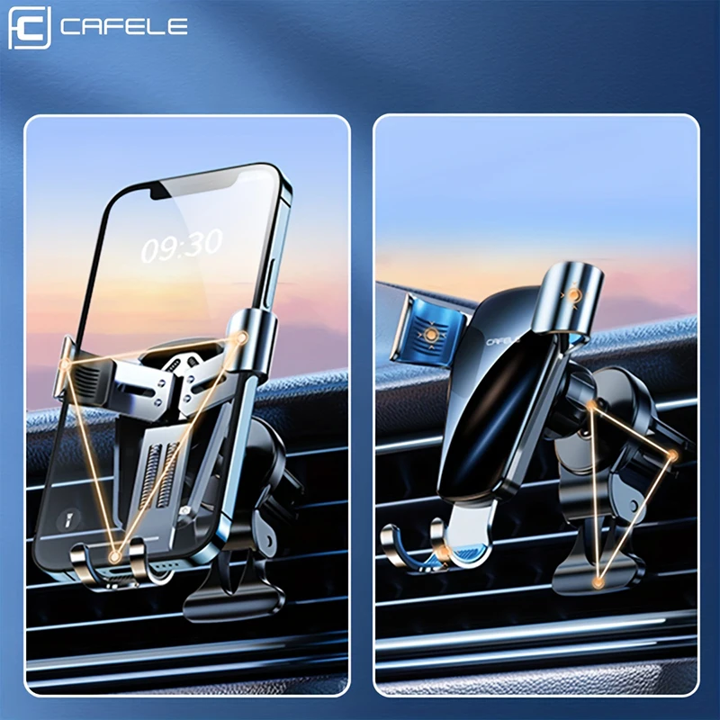 CAFELE 電話ホルダー 車の通気口クリップ用 [使いやすくブロックなし] 車用通気口電話マウント 車用車載携帯電話ホルダー iPhone 14 13 12 Samsu CAFELE ミニ自動車電話ホルダー車のエアベントクリップマウント 4.7-6.5 \"スマートフォン車ホルダー iPhone  用サムスン車スタンドブラケット - AliExpress