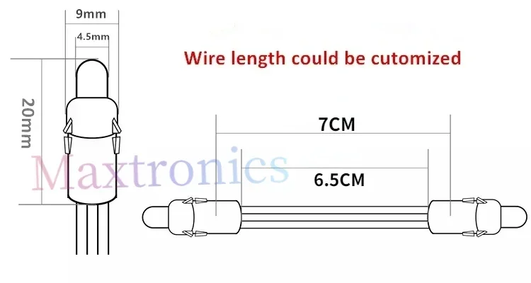 50PCS DC12V LED Modules F9MM Single Color Led Pixel String Lights Waterproof IP67 for Outdoor Sign Board Advertisement Luminous