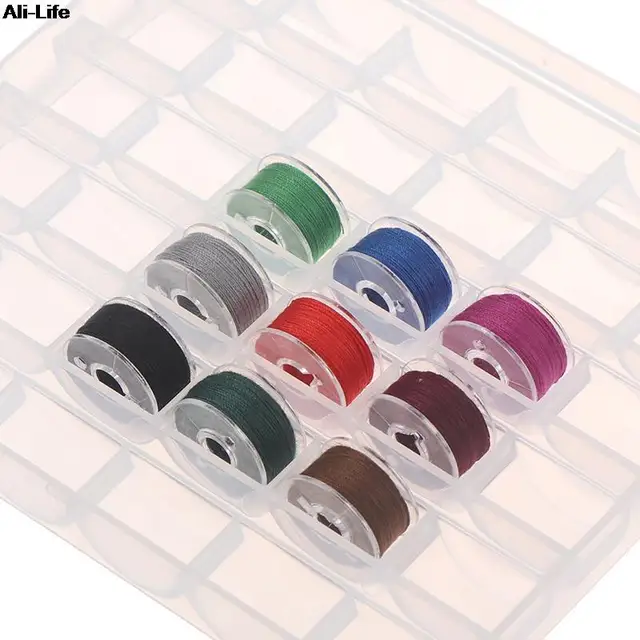 36 Spools Empty Bobbins Sewing Machine Bobbin Case Organizer