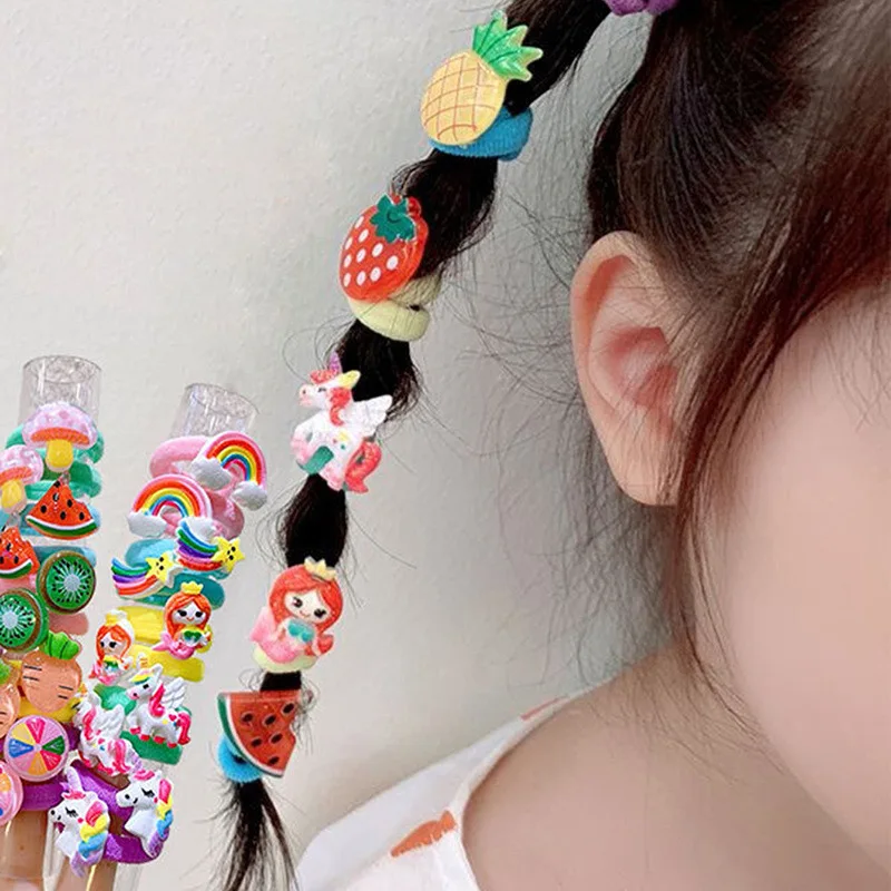 30-Piece Cartoon Baby Hair Bands - No Tug Style
