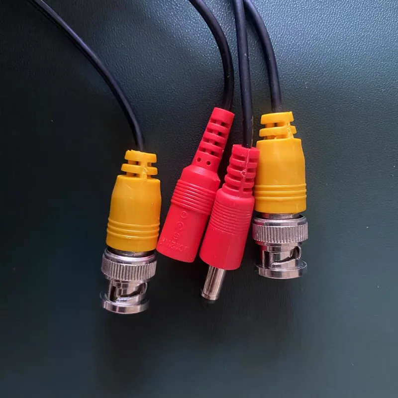 2 in 1 BNC 비디오 케이블 BNC+DC 커넥터 AHD 카메라 연장 케이블 DVR 시스템 보안 감시 카메라용 5M/10M/20M/30M