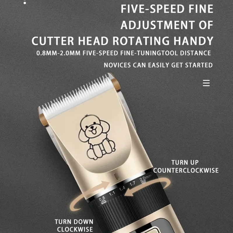 Portable Pet Hair Trimmer Chipper Grooming Electric Waterproof Shaver Multi-Functional Cat Dog Hair Trimmer