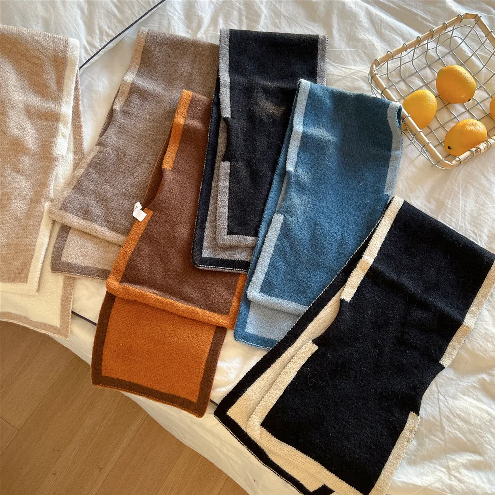 18*84cm Warm Knit Scarf Winter Neck Ring Shawl Wrap For Women Girl Kid Children