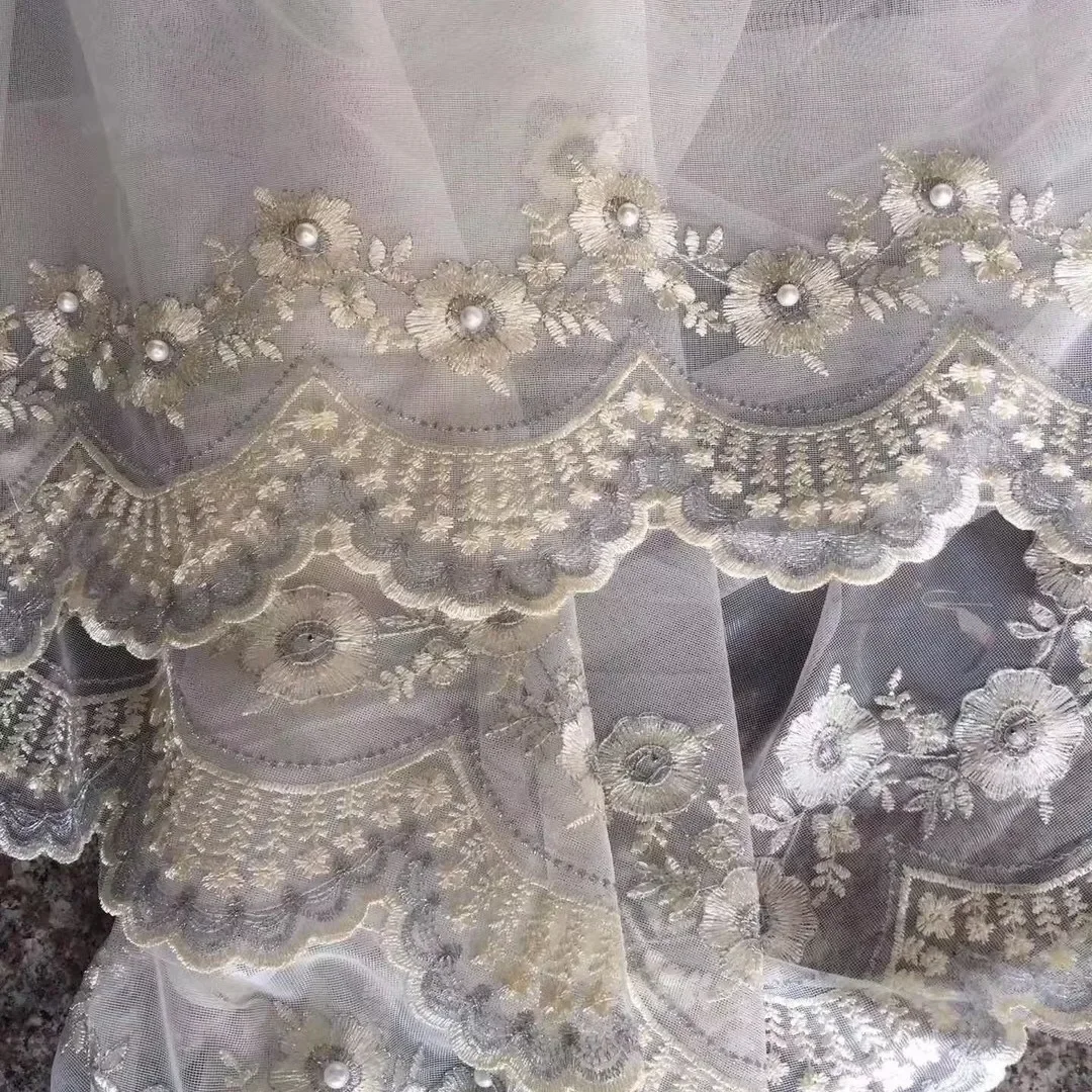 Exquisite Bead Embroidery Screen White Screen Matched with Screen 2025 New 1PC Window Finished Product Good Hanging Feeling 3