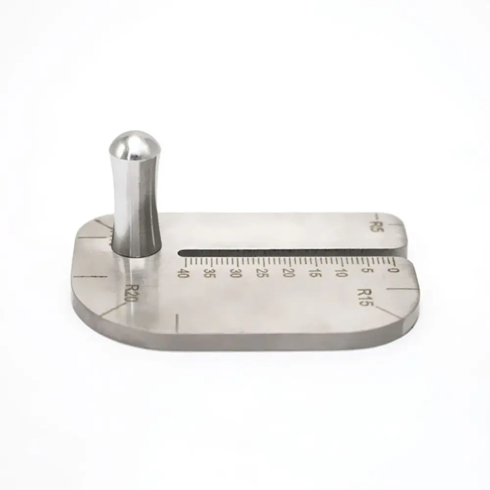 DIY Leather Pulling Board Punching Holes Auxiliary Accessories Leather Chopper Manual leather Cut Stainless Steel Auxiliary Tool