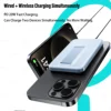10000mAh Magnetic Wireless Power Bank 3 in 1 Portable Auxiliary Battery PD20W Fast Charging For iPhone 16/15/14/13/12 Watch 5