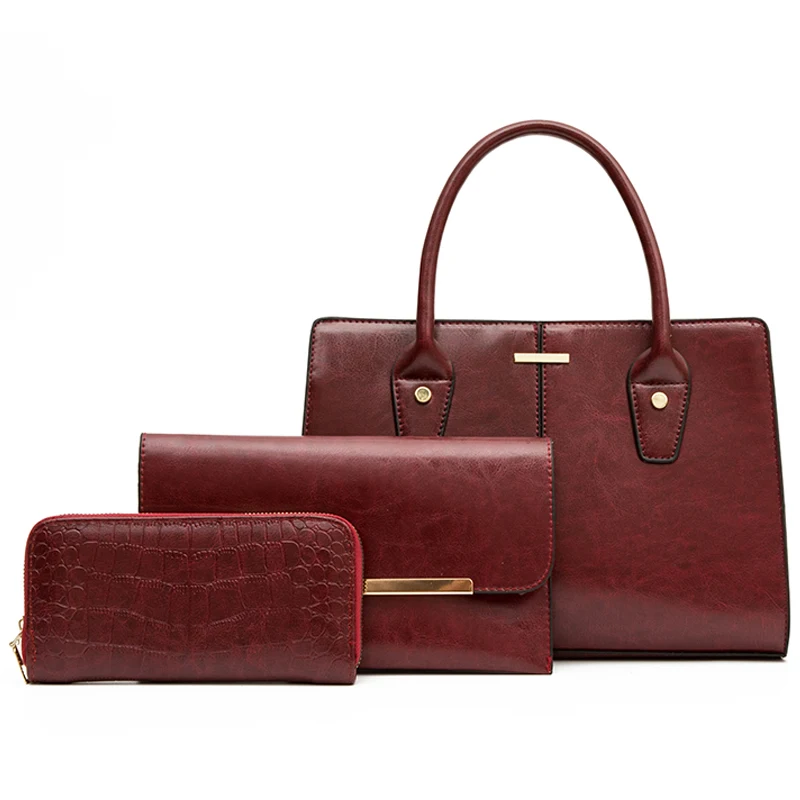 

Casual Tote Sac Vintage Crocodile Pattern Patent Leather Luxury Handbags Brand Designer Large Capacity Shoulder Messenger BagSac