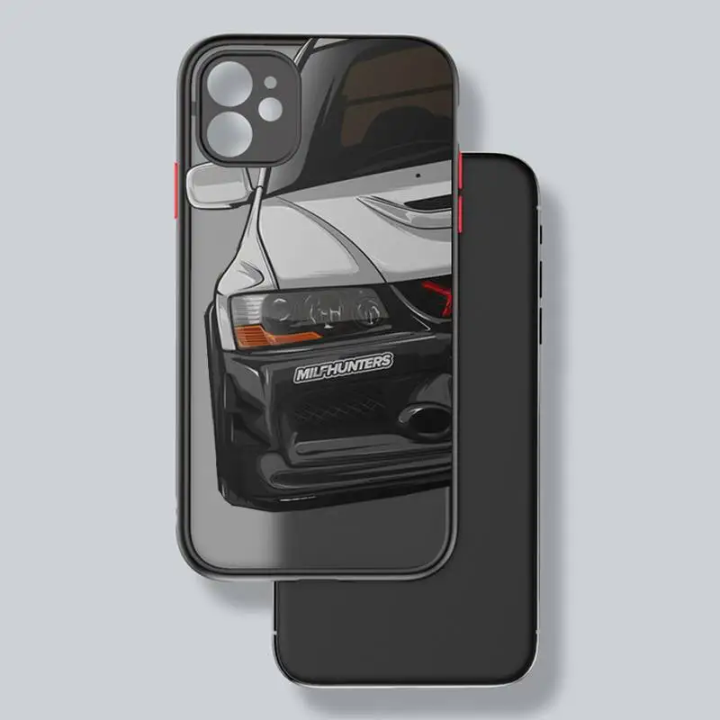 Men's Cool Sports Cars Comic Phone Case - Shockproof Silicone Cover
