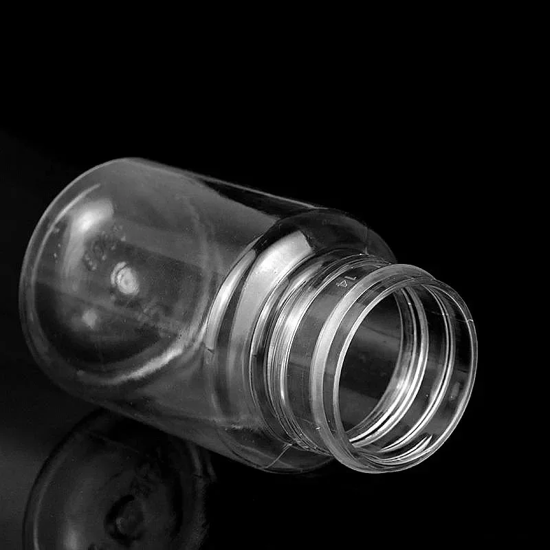 100Pcs Refillable Bottles Plastic Clear Seal Bottles Medicine Pill Vial Container Reagent Packing Bottle flacon vide plastique