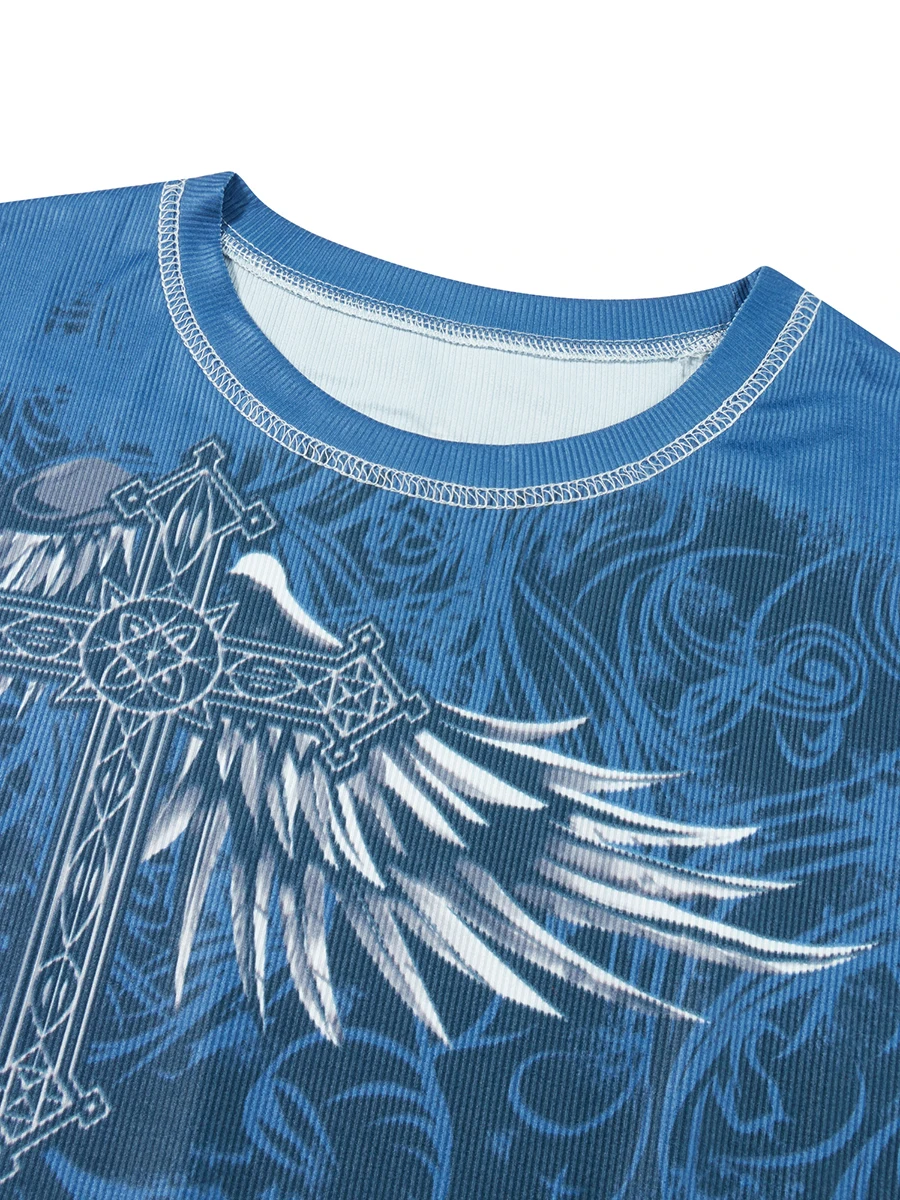 

Women Retro Floral Print Long Sleeve Tops Vintage Boho Blouse Y2K Chic Slim Fit Shirt Elegant Sweatshirts